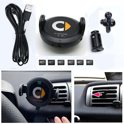 For Smart New 453/451 Wireless Charger Car Mobile phone Holder Stand Bracket - Image 1 of 4