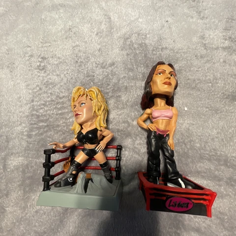 LITA EXTREME BEAUTY Jakk’d Up Sable WWF BOBBLE HEAD RUMBLE HEADs Lot Ladies Cover