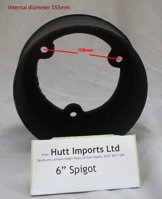 Sunrain 6" 150mm rubinetto di ricambio canna fumaria connettore stufa per canna fumaria 6"