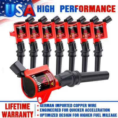 Juego de 8 bobinas de encendido TRITON para Ford F150 1997~2003 5,4 L/2000~2009 4,6 L V8 Foto 1 de 4