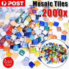 up to 2000x Mixed Crystal Glass Mosaic Tiles Kitchen Bathroom Art Craft Supplies