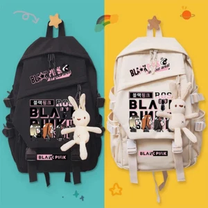 Blackpink Backpack Schoolbag Kim Jisoo Jennie Kim LISA ROSE Student Knapsack  - Picture 1 of 28