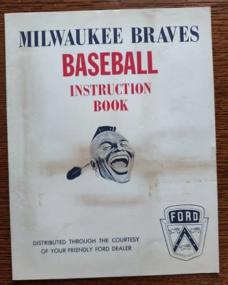 1965 MLB Milwaukee Braves Ford Instruction Book & Team Roster Program Insert EX - Image 1 of 4