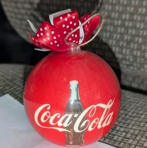 Vintage 1993 Enesco Coca Cola rote Weihnachtskugel Ornament - Bild 1 von 4
