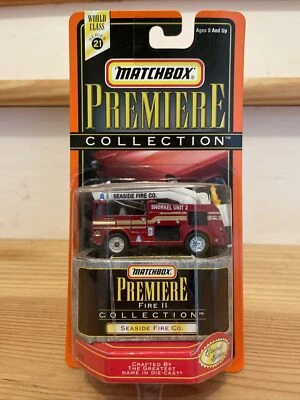 Matchbox Premiere Series 21 Seaside Fire Co. Red 062421DMT3 Snorkel Unit Diecast - Image 1 of 4