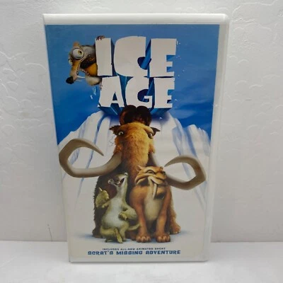 Vintage 2002 Ice Age VHS Tape Clamshell Case Classic Animated Adventure Comedy - Image 1 of 4