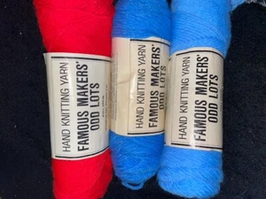 Vintage Yarn Famous Makers' Odd Lots Hand Knitting Yarn 3oz 100% Acrylic - Picture 1 of 13