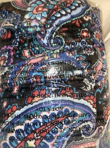 NEW Soft Warm Vera Bradley Hooded Fleece Small Medium Long Paisley Robe NWT S M - Picture 1 of 3