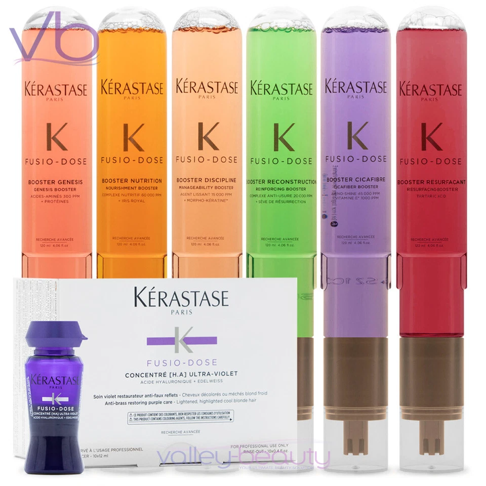 KERASTASE Fusio Dose Treatment [H.A] Ultra-Violet Concentre + Booster, Full Set - Image 1 of 1