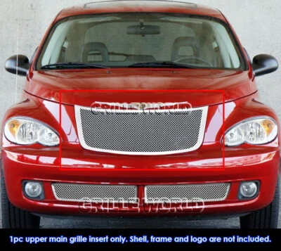 Se adapta a Chrysler PT Cruiser 2006-2010 superior acero inoxidable cromo malla rejilla inserto Foto 1 de 2