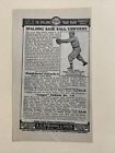Spalding Uniforms Harry Davis Philadelphia A’s Athletics 1911 Baseball 5X7 Ad