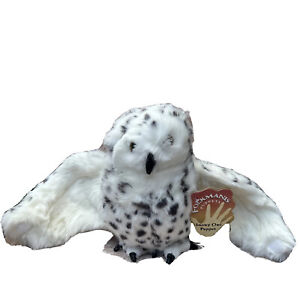 NWT Folkmanis Puppet Snowy Owl Full Body Plush With Rotating Head Puppetry 14"