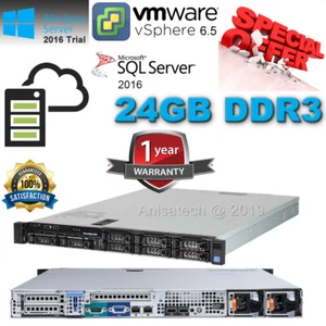 Dell PowerEdge R320 8-Core E5-2470 2.30GHz 24GB Ram 3x 600GB 10K HDD 1U Server - Picture 1 of 5