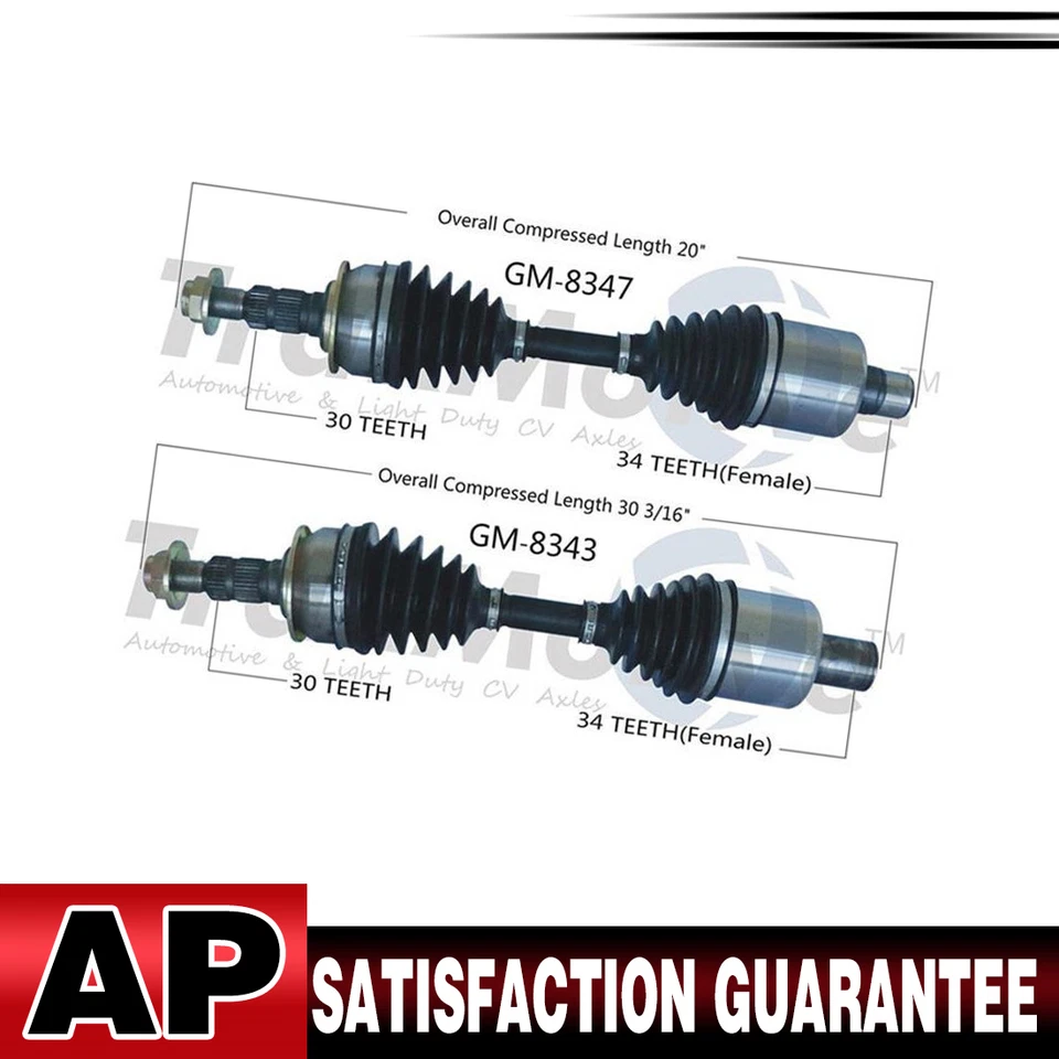 2 juntas de eje CV delantero Surtrack para Chevrolet Volt 2011-2015 Foto 1 de 4