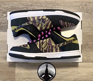 Nike Dunk Low By You Moss Tiger Black Croc Suede FJ2253-901 Herren 8, Damen 9,5 - Bild 1 von 12