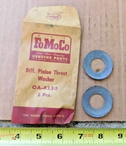 2 NOS DIFFERENTIAL PINION THRUST WASHERS 1954 MERCURY CARS 54 NEW - Bild 1 von 2