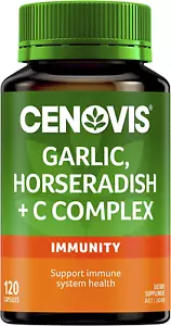Cenovis Garlic, Horseradish + Vitamin C Complex for Immune Support - Relieve ... - Picture 1 of 12