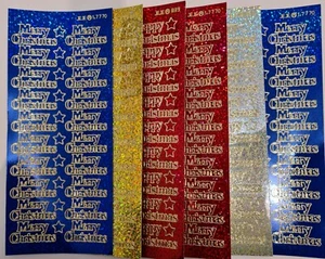 Diamant funkelnd fröhlich/Frohe Weihnachten abziehen Aufkleber Karte Kunst machen & Handwerk - Bild 1 von 20