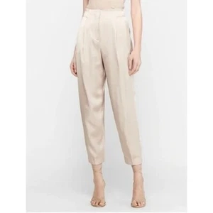 Express pantaloni alla caviglia a vita alta raso a pieghe XL - Foto 1 di 3