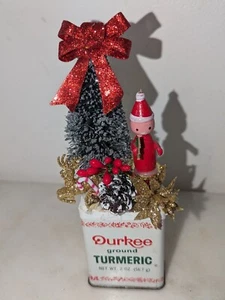 Vintage Weihnachten Kitschig Küche Gewürzdose Assemblage Soldat Handarbeit MCM - Bild 1 von 3