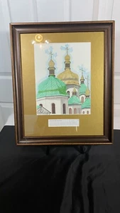Hagia Sophia Kathedrale Künstler signiert R. Semple Pro gerahmt + mattierter Bleistift Kunstwerk - Bild 1 von 22