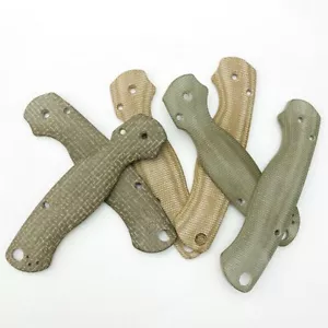 2 un. empuñaduras de losas con mango de cuchillo Micarta para piezas de cuchillos plegables C81 - Imagen 1 de 7