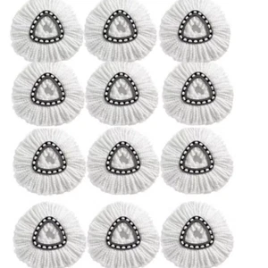 12 Pcs Replacement Microfiber Mop HEAD For O-Cedar Spin Mop Refills Easy Clean - Picture 1 of 10