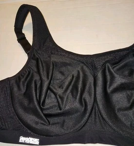 Glamorise SPORT Elite Performance Underwire Bra Black 46C - Picture 1 of 6