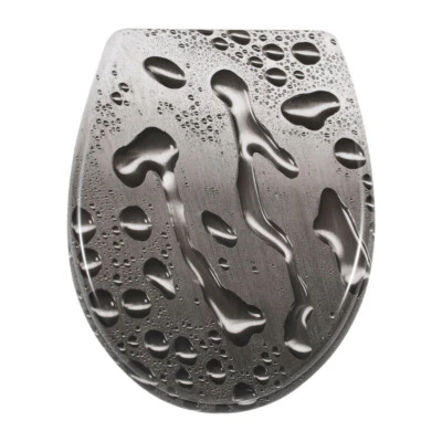 WC Sitz Klodeckel Toilettendeckel Bad Toilettensitz mit Absenkautomatik Premium - Bild 1 von 4