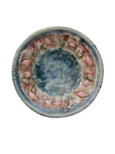 Jen Stein Studio Signed Handcrafted Ceramic Bowl With Crab & Sea Shell Design - Picture 1 of 10