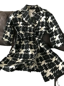Chaqueta/abrigo corto Weekend Max Mara Pied De Poule/pata de gallo talla 10 nuevo con etiquetas - Imagen 1 de 5
