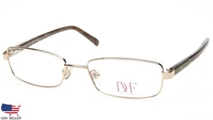 NEW Diane von Furstenberg DVF 8003 718 GOLD EYEGLASSES FRAME 53-16-135 B28mm - Picture 1 of 8