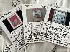 Raise the Roof Designs Assorted Cross Stitch Patterns WITH BUTTONS!