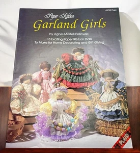 Paper Ribbon Dolls Garland Girls Craft Booklet By Agnes Martell-Pellowski 1992 - Picture 1 of 9