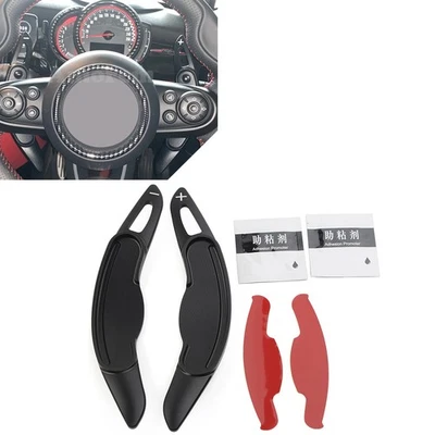 Steering Wheel Shift Paddle Shifter Extension For BMW Mini F54 F55 F56/57/60 BLK - Image 1 of 4