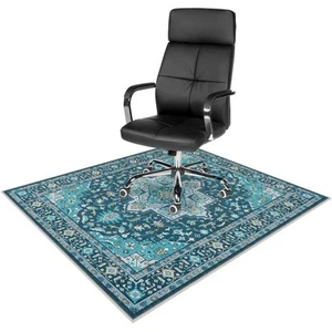 48"x60" Bürostuhl Matte, Türkis Schreibtisch Stuhl Matte für Hartholzboden, Niedrige Pi... - Bild 1 von 7