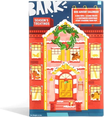 BarkBox Dog Advent Calendar – 8 Plush Toys & 16 Treats Holiday Gift Box - Image 1 of 4