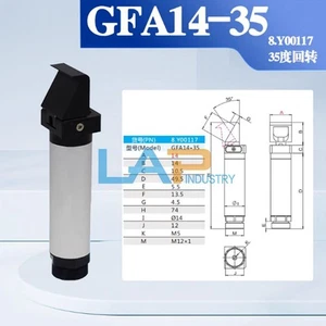 1PZ Nuovo Per Morsetto Cilindro Dito Braccio Meccanico Mini Morsetto GFA14-35 8.Y00117 - Foto 1 di 2
