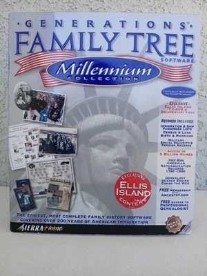 Generations Family Tree Software Unused In Original Box Vintage  - Image 1 of 4