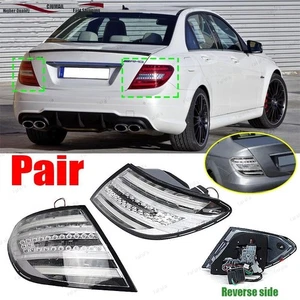 For Mercedes Benz Class C W204 2011-2014 LED Left & Right Rear Tail Lights Pair - Picture 1 of 11