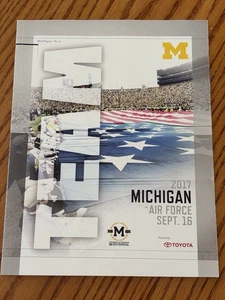 2017 Michigan vs Air Force Football program - Picture 1 of 2