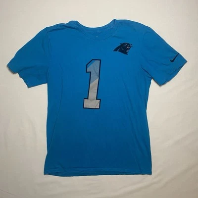 Мужская футболка Nike Blue Carolina Panthers Cam Newton No1 размер Small - Изображение 1 из 4