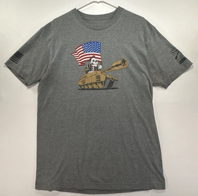 Camisa sin mangas gris XL gris manga corta estilo Grunt "Size Matters" EE. UU. Reaper para hombre Foto 1 de 4