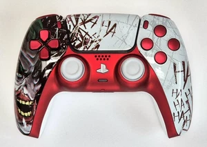 Customised PS5 Dualsense Controller - Laughing Clown / Joker  (Hahaha) - *NEW* - Picture 1 of 3