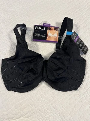 Sujetador para mujer Bali ligero elevación modelado lateral negro 36DDD Foto 1 de 3