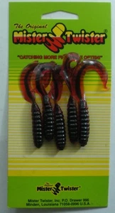 Mister Twister 4T5-93 Twister Schwanz Rot Blut Linie 10.2cm - Bild 1 von 1