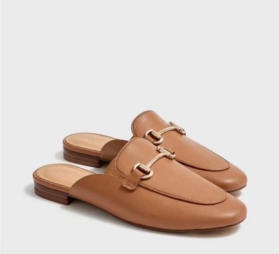 J.Crew Slip On Mules Madera de Cedro Bronceado Clásico Preppy Informal Mujer EE. UU. 8 NUEVO Foto 1 de 4