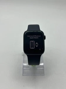 Unlocked Apple Watch SE 2nd Gen 44MM Midnight Aluminum Black Sport Band A2727 - Photo 1 sur 6