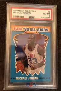 1990-91 Fleer - All-Stars Michael Jordan #5. PSA 8 - Bild 1 von 1