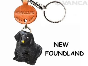Llavero/anillo Hecho a Mano 3D de Cuero para Perro Terranova *VANCA* Hecho en Japón #56743 - Imagen 1 de 10